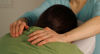 Chair massage focuses on shoulders, back, neck, and arms